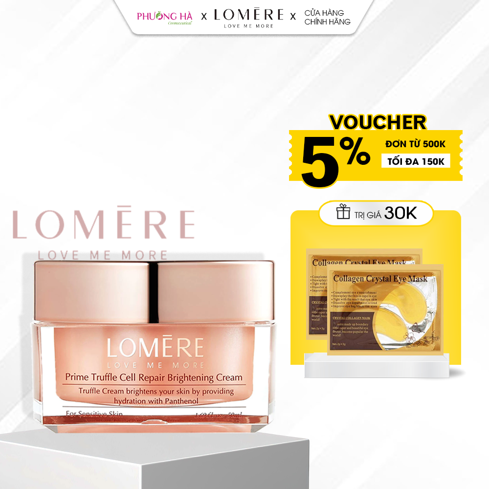 Kem dưỡng dưỡng trắng, phục hồi da Lomere Prime Truffle Cell Repair Brightening Cream 50g