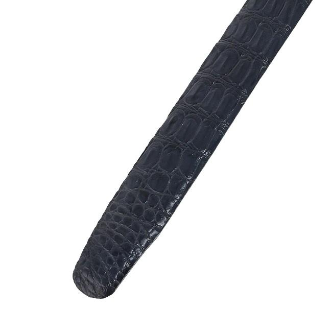 Dây nịt nam da cá sấu Huy Hoàng gai lưng màu xanh đậm HC4796