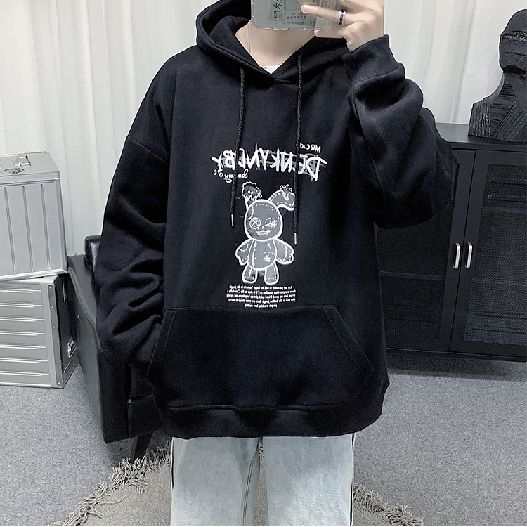 Áo nỉ MonsterX Hoodie gấu đứng đủ màu form rộng unisex