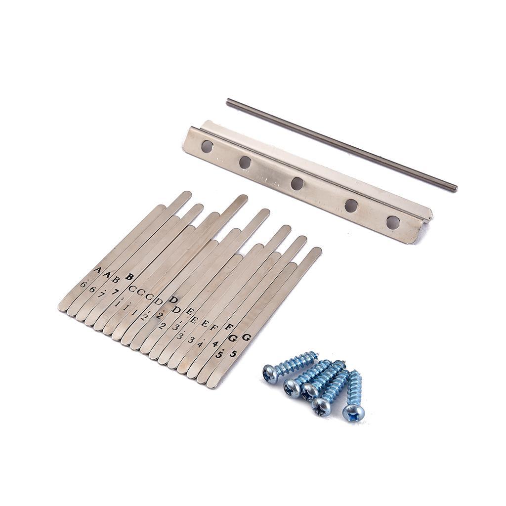 Replacement Kalimba Thumb Piano Steel Keys For 17 Key African Kalimba