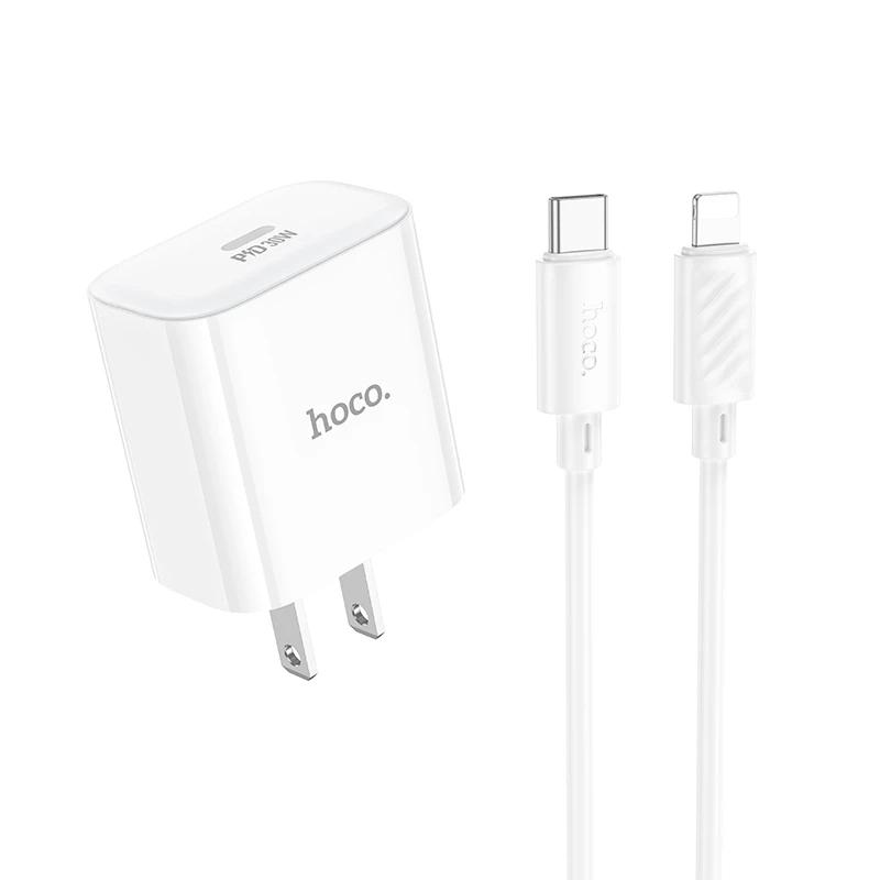 Bộ sạc siêu nhanh cho Iphone PD 30W Hoco C76 Pro, bộ củ cáp sạc nhanh hàng chính hãng Hoco không nóng máy