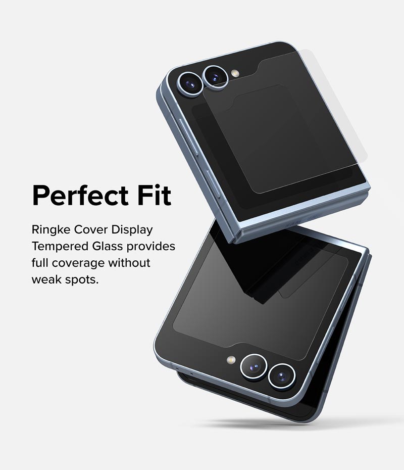 Bộ 2 Miếng Dán cường lực Ringke cho Samsung Galaxy Z Flip 6 RINGKE Cover Display Tempered Glass (Màn hình ngoài)_ Hàng chính hãng