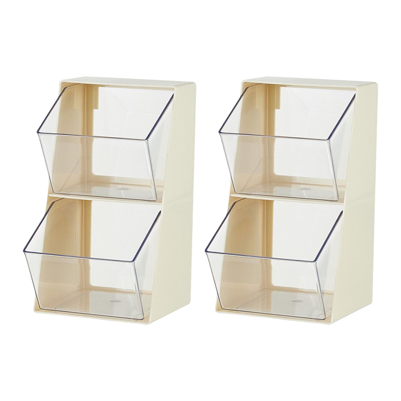 Tea Bags Organizer Divided Container Multifunctional for Kitchen Cabinets