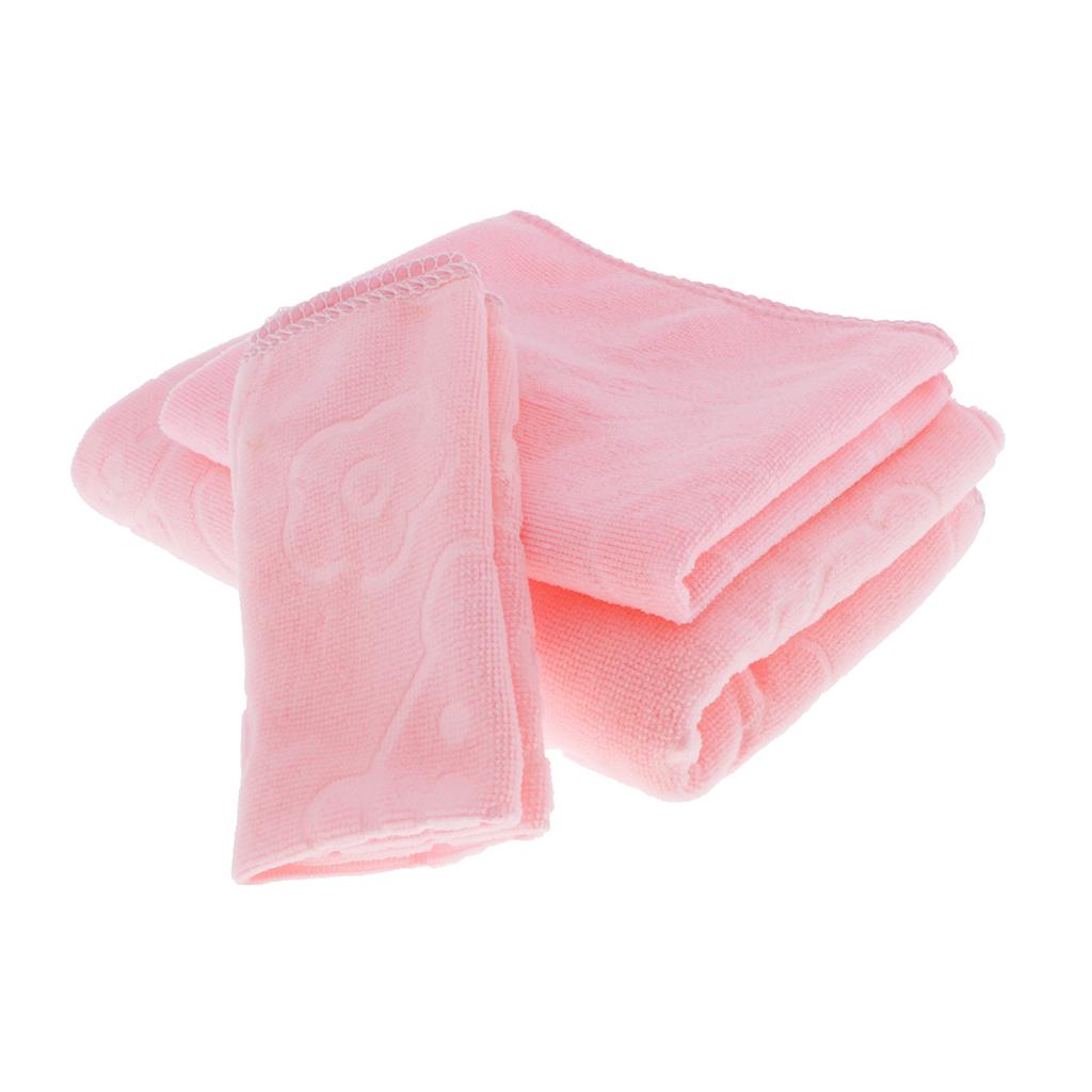 3 Pcs Towel Sets for Bathroom Home Bathtowel Water Absorbent Light Pink