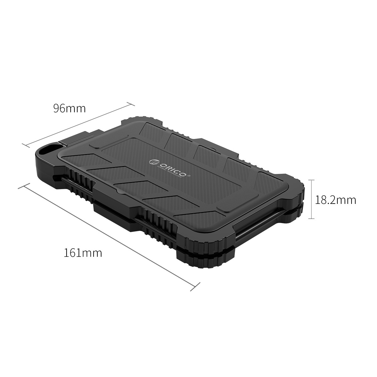 Hộp Đựng Ổ Cứng Di Động HDD Box ORICO 2719U3( Màu đen) USB3.0/2.5 Nhựa ABS+Silica gel - Hàng Chính Hãng