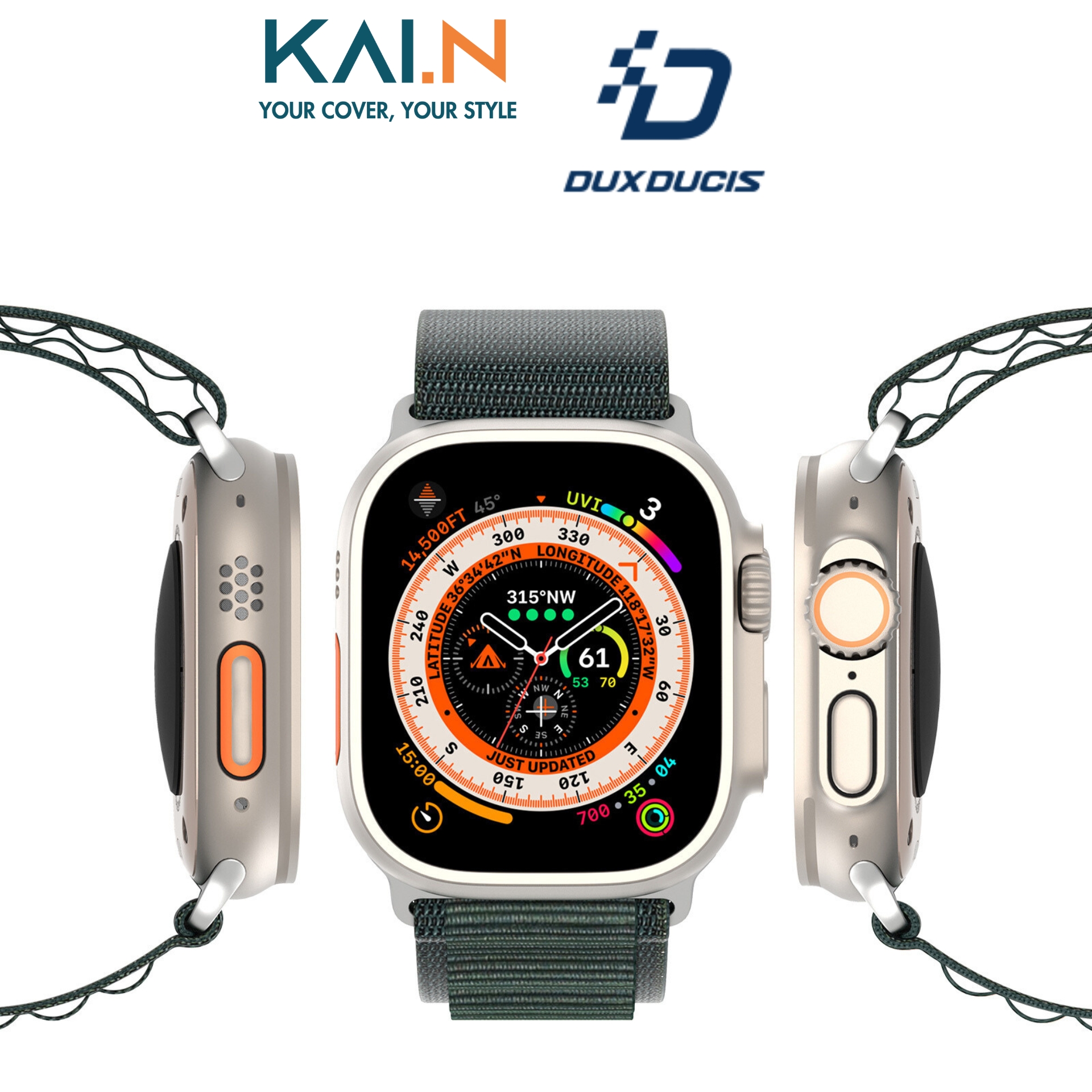 Dây Đeo Thay Thế Dux Ducis GS Series Dành Cho Apple Watch Ultra / Apple Watch Series 8,7,6,5,4,3,2,1,SE,SE 2022 - HÀNG CHÍNH HÃNG