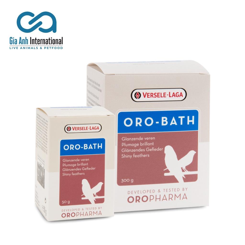 Muối Tắm Dành Cho Chim Cảnh Vẹt, Yến Hót, Finches - Versele-Laga Oropharma Oro-Bath Giúp Lông Mềm Mại Hộp 50g-300g