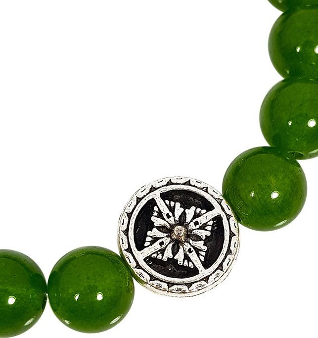Vòng Tay Đá Mã Não Mệnh Mộc, Hỏa Charm Hoa Tuyết Charm Tỳ Hưu Laliz RM.02