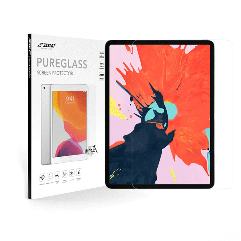 Dán cường lực iPad Pro 12.9&quot; 2020/2018 Zeelot PureGlass 2.5D Clear - Hàng Nhập Khẩu