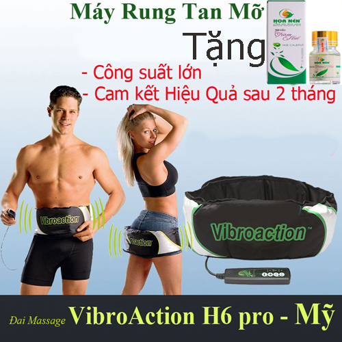Đai Massage Bụng Máy Mát Xa VIBROACTION cao cấp MỸ