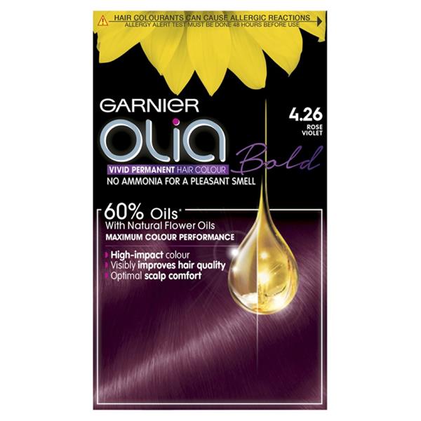 Thuốc nhuộm tóc Garnier Olia Permanent Hair Color (Bill Anh) - 4.26 Rose Violet