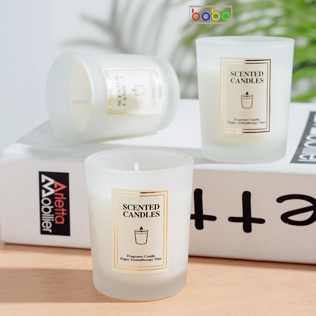 Nến thơm trang trí cốc thủy tinh làm quà tặng babo