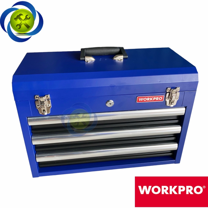 Thùng đồ nghề sắt ba ngăn kéo Workpro WP282006 kích thước 510x265x350mm