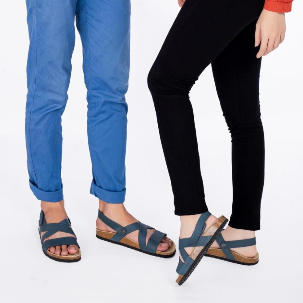 Giày sandal xỏ ngón birken đế bằng cho nam/nữ siêu êm siêu nhẹ mã BO21