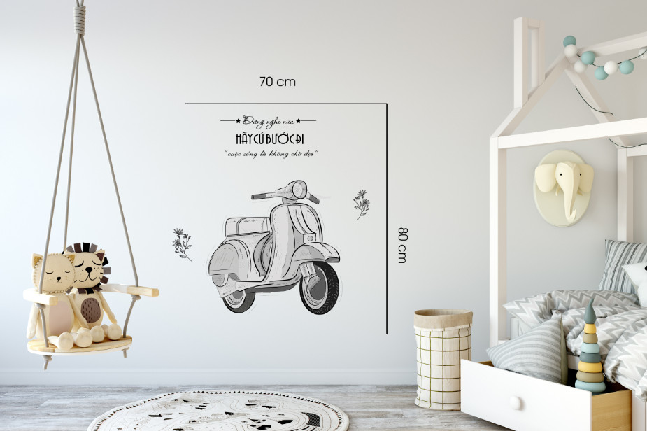Decal trang trí quán số 17