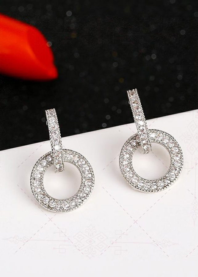 Bông tai thời trang vòng tròn xinh xắn