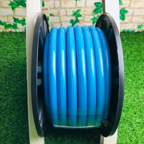 Ống cuộn rulo tưới nước cho cây sân vườn dài 20m  NHẬP KHẨU HÀN QUỐC có chốt cố định với tưới cao cấp 3 lớp màu xanh da trời