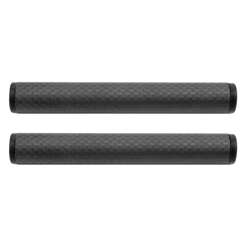 2 Cái 15 Mm Sợi Carbon Cần 10 Cm/4-Inch Cho Máy Ảnh DSLR Rig Đường Sắt hệ Thống