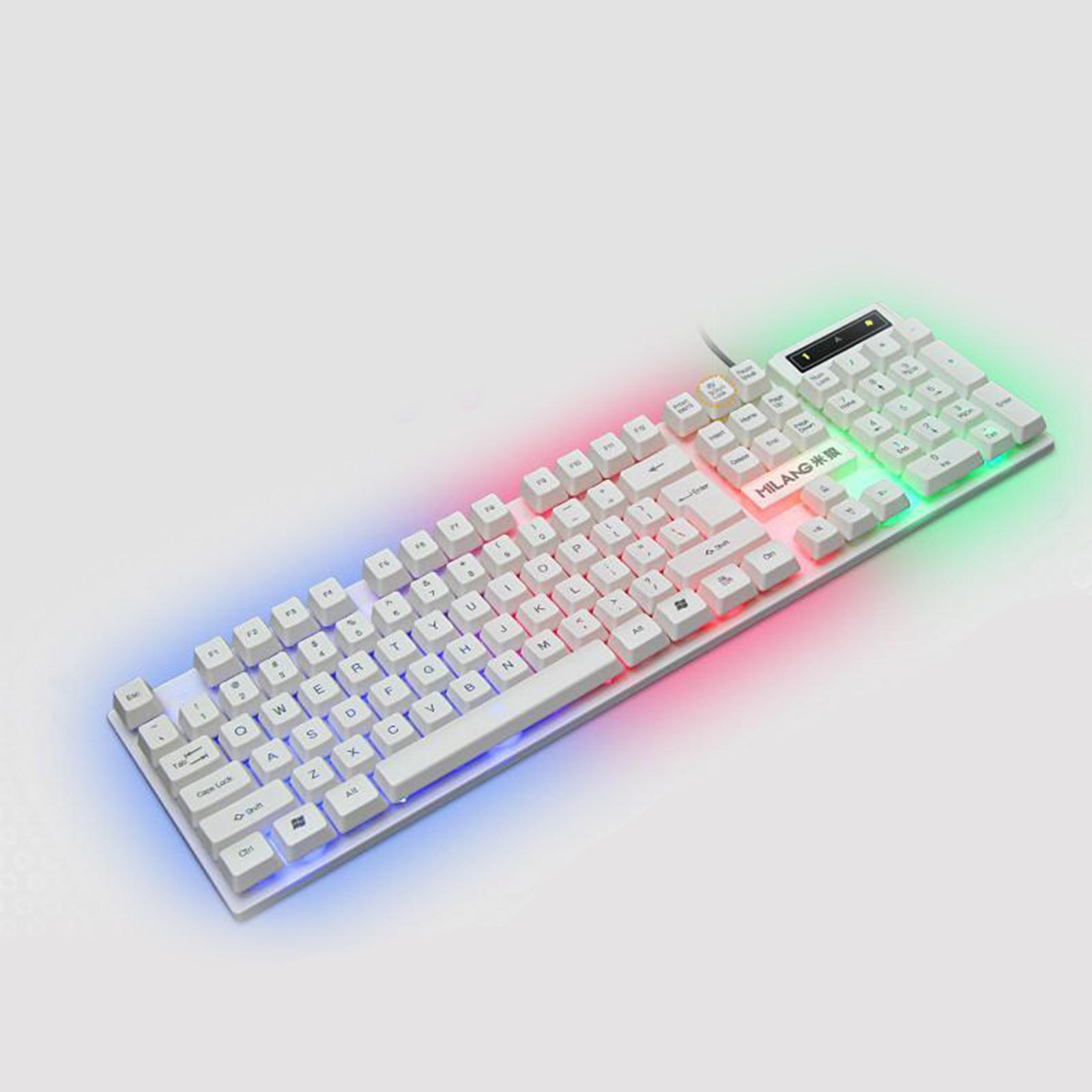 RGB Backlit Mechanical Gaming Keyboard 104 Keys USB