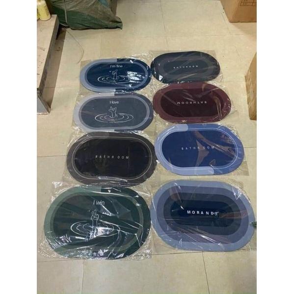 THẢM LAU CHÂN SILICON THẤM HÚT CHỐNG TRƠN TRƯỢT KT 40x60cm