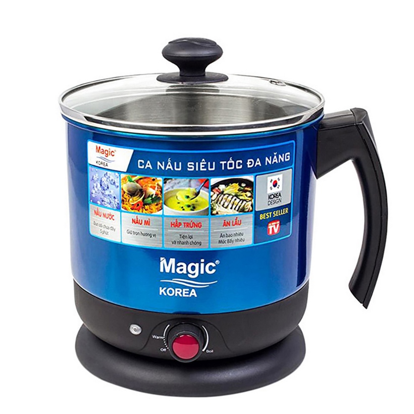 Máy Làm Sữa Đậu Nành, Xay Đa Năng Magic Korea A68 + Nồi Nấu Siêu Tốc Đa Năng Magic Korea A07 (1,8 lít) - Hàng Chính Hãng