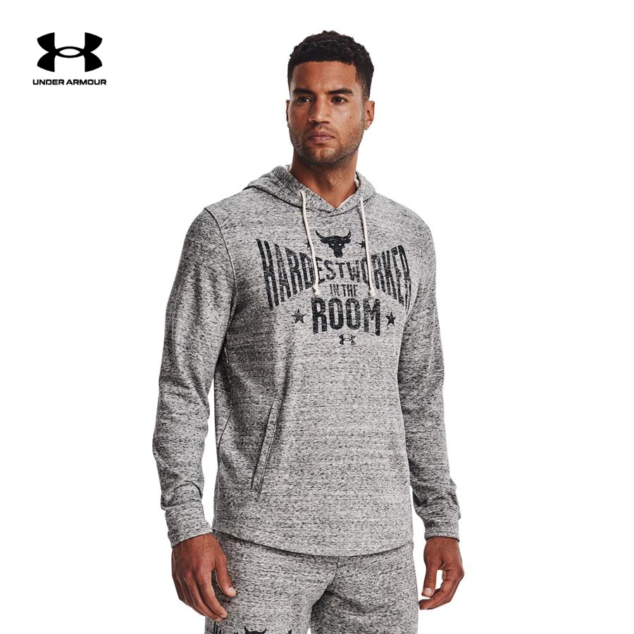 Áo khoác hoodie thể thao nam Under Armour PJT ROCK TERRY HOODIE - 1370458-112