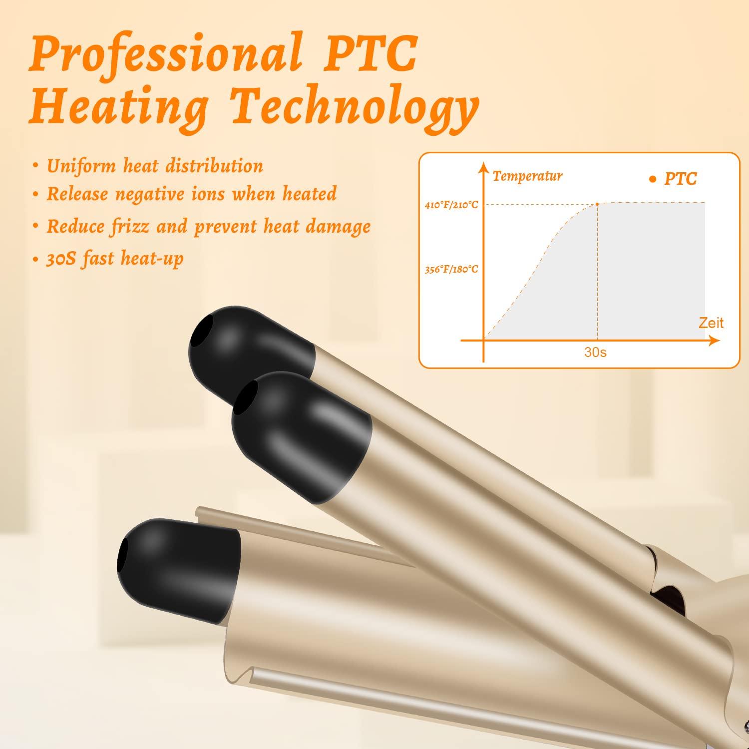 3 Máy uốn tóc Máy uốn tóc Máy uốn tóc ba thùng Máy uốn tóc