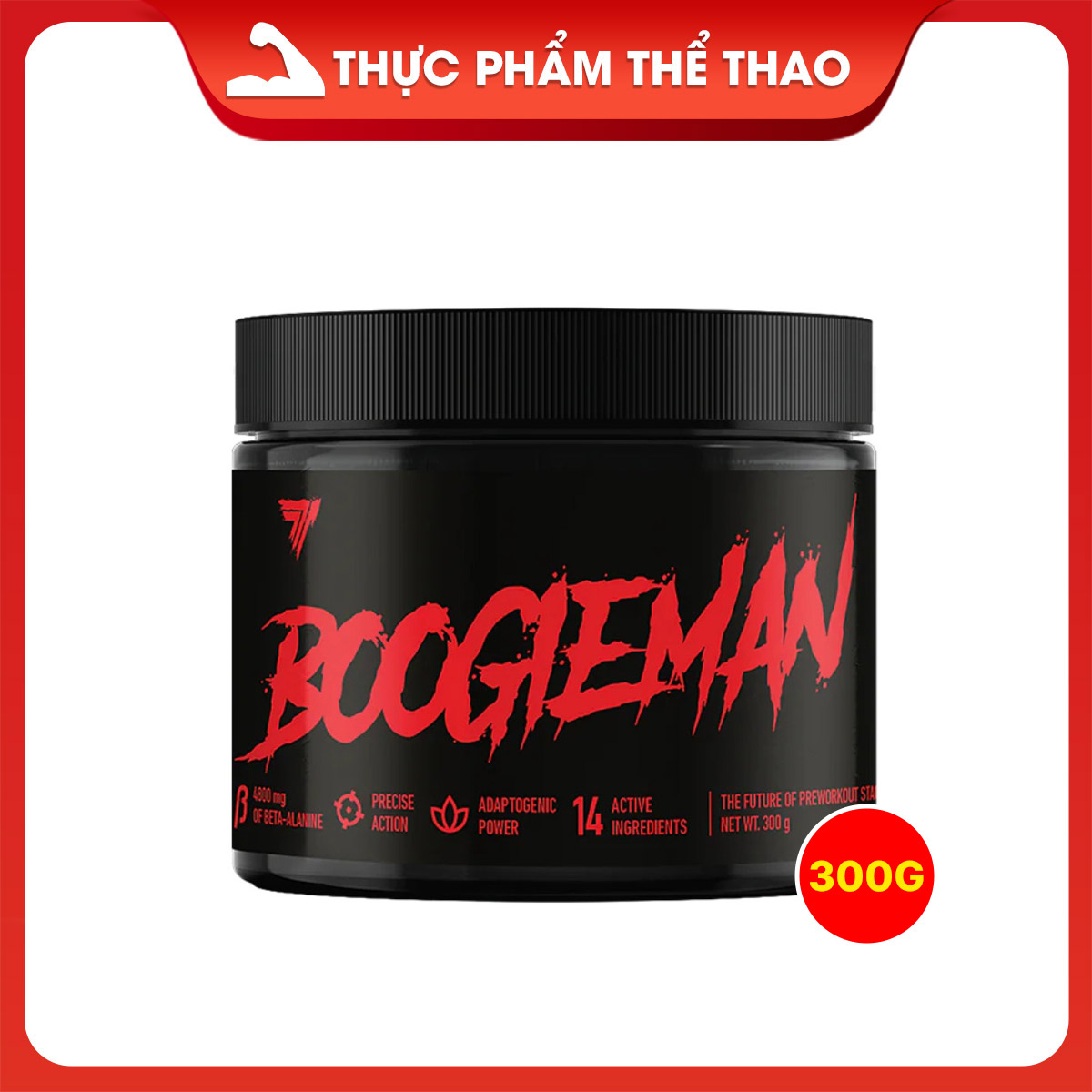 Pre-Workout TREC BOOGIEMAN 300g - Thương Hiệu Trec Nutrition - Nhiều Hương Vị
