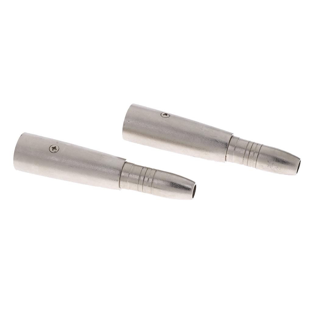 Stereo 6.35mm/6.5mm to XLR Audio Jack Plug Adapter for Microphone Mixer Speaker