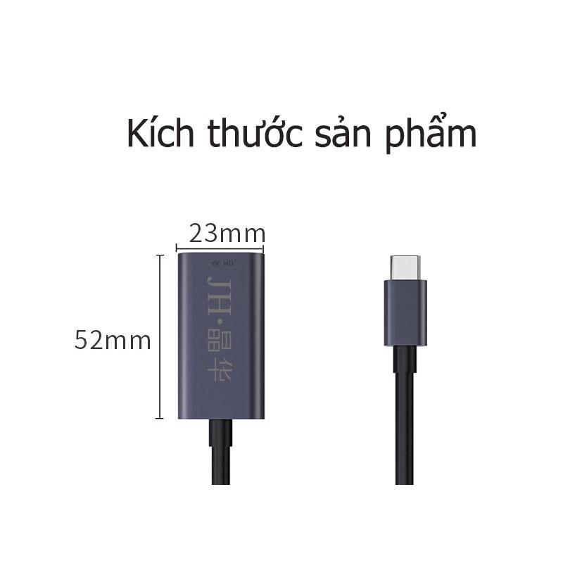 Cáp chuyển USB Type-c ra HDMI cho Asus, Táo, Xps, HP - Jinghua Z340 - Hồ Phạm