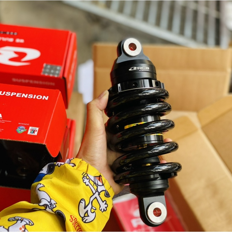 Phuộc RCB E2 ty vàng cho Exciter 150, Exciter 155, Exciter 135. Chính hãng. BH 12 tháng