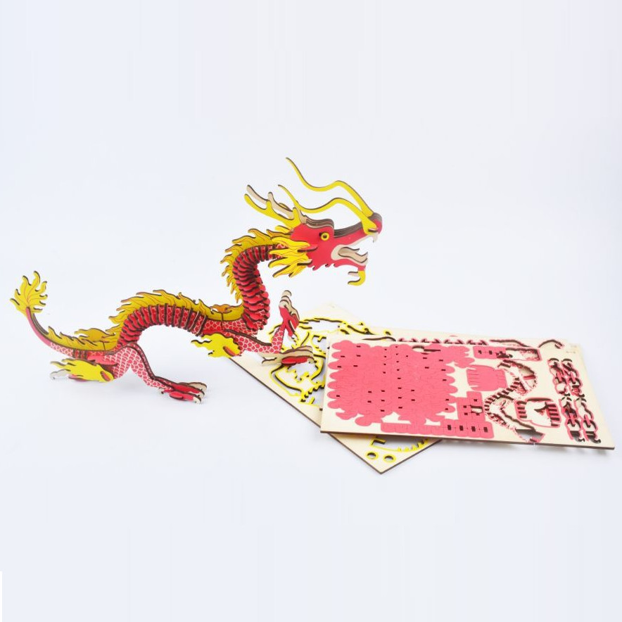 Đồ chơi lắp ráp gỗ 3D Mô hình Rồng Dragon Laser