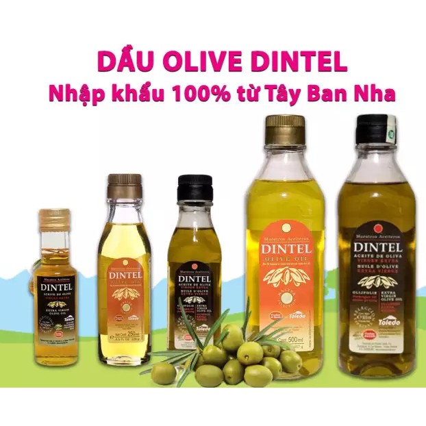 Dầu olive Dintel nguyên chất – Extra Virgin Olive Oil 100ml