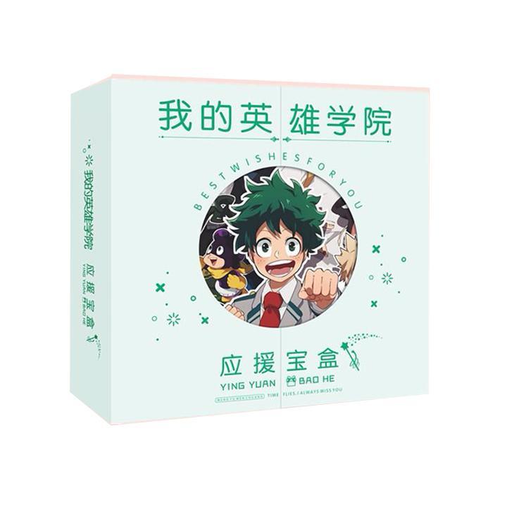 Hộp quà Boku no hero academia Học viện anh hùng có poster postcard bookmark banner huy hiệu thiếp ảnh dán album ảnh anime chibi tặng ảnh thiết kế vcone