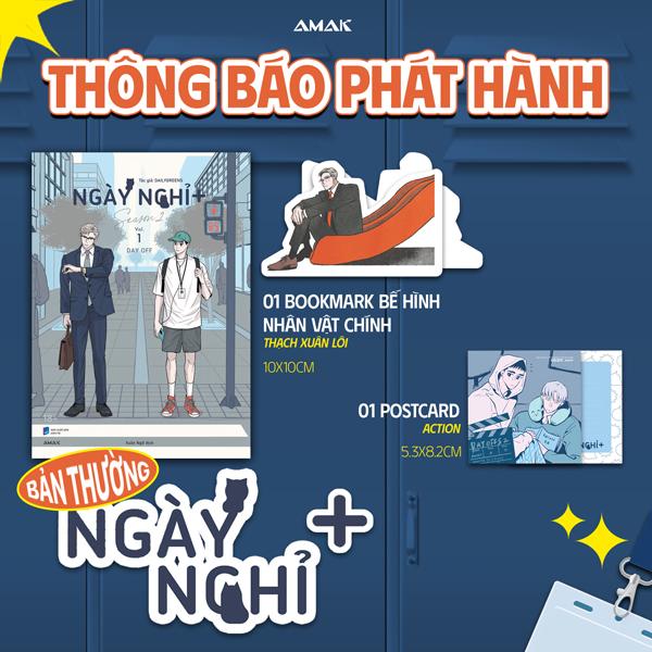 Sách - Ngày Nghỉ - Season 2 - Tập 1 - Tặng Kèm Bookmark Bế Hình Thạch Xuân Lôi + Postcard “Action!”