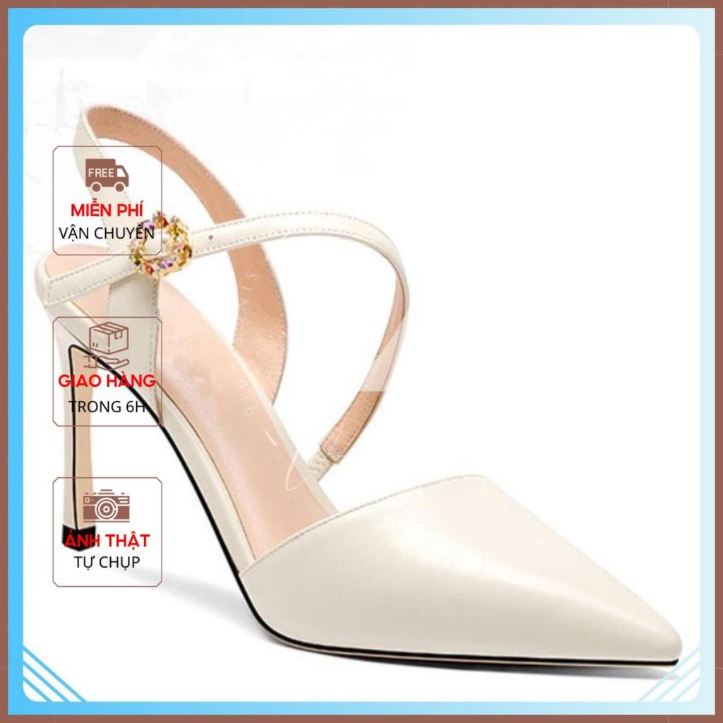 Giày cao gót mũi nhọn tiểu thư LTC29 cao 8 phân sang chảnh
