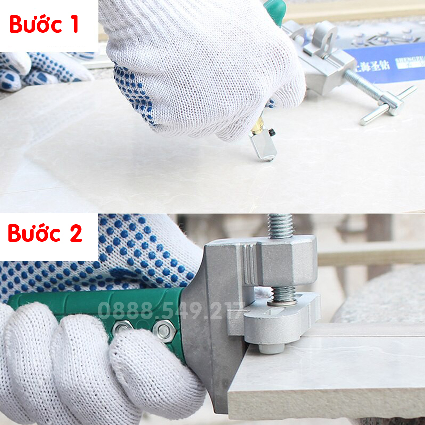 Dao Cắt Gạch Men, Kính, Gương Hàng Chuẩn Kèm Tay Tách Gạch Kính Cao Cấp - Dao Cắt Kiếng Cao Cấp