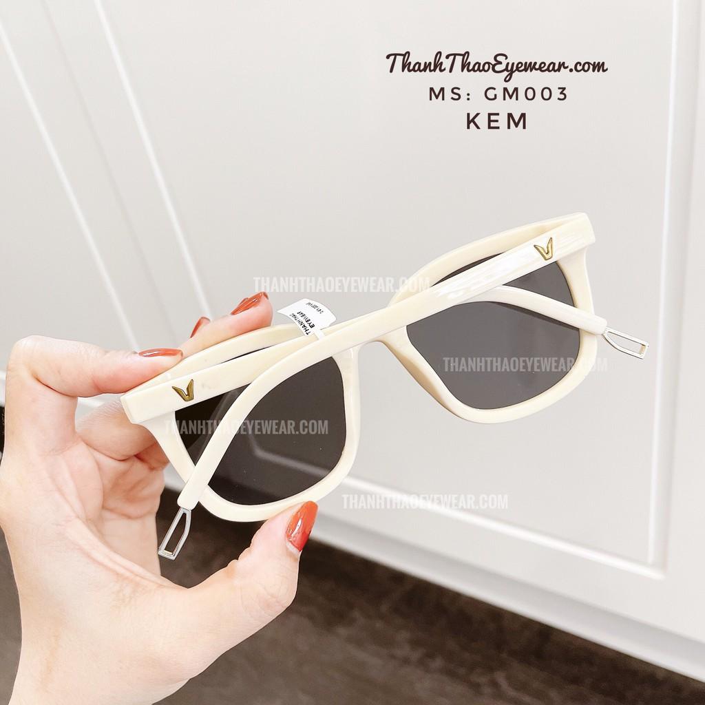 Kính Mát Kính Râm Nam Nữ Dáng Vuông Nhiều Màu Đi Biển GM003 Cao Cấp-ThanhThao Eyewear