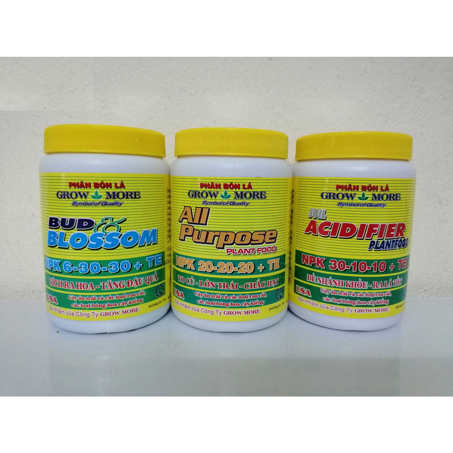 COMBO 3 HỘP PHÂN BÓN LÁ GROWMORE NPK + TE