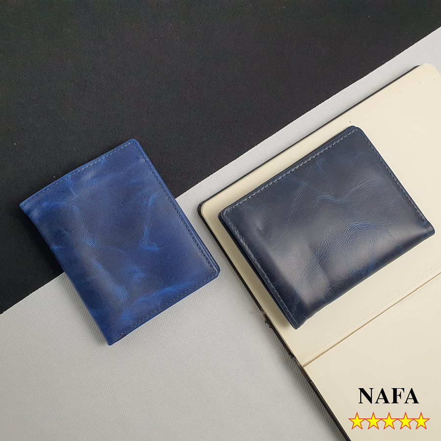 Ví da bò, ví nam ngang da bò Pullup wax NAFA WS107 tinh tế sang trọng