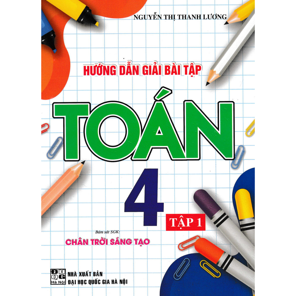 Sách Combo Hướng Dẫn Giải Bài Tập Toán 4 - Tập 1 + 2   - HA