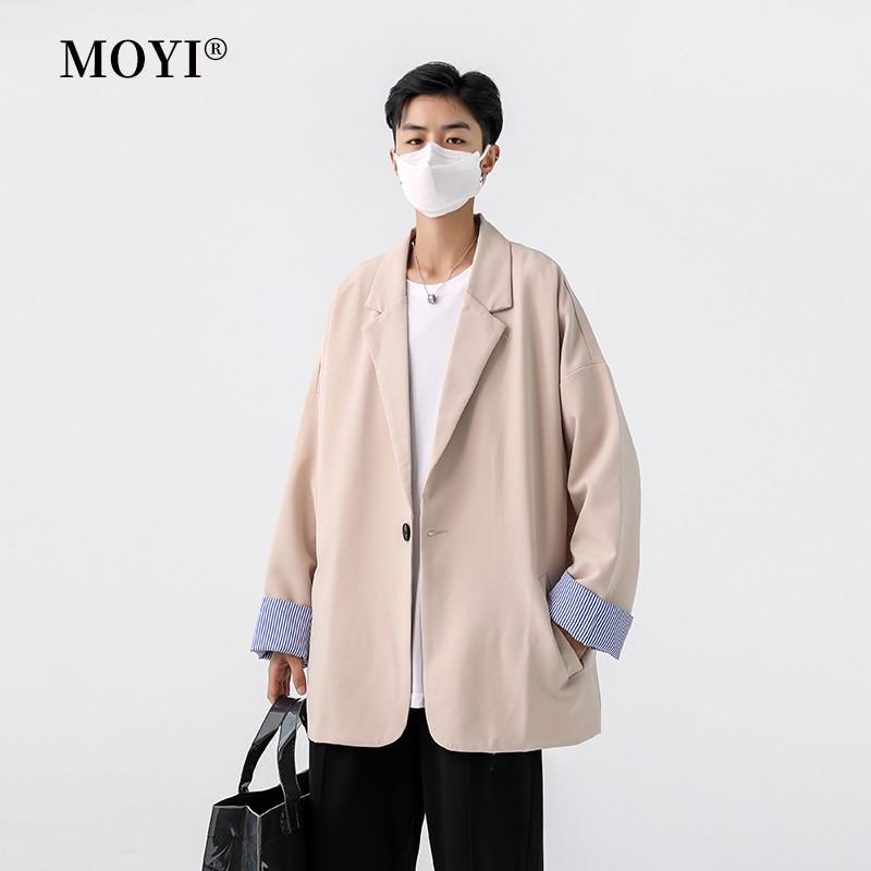 Áo blazer nam, Áo vest form rộng phối cổ tay sành điệu Hàn Quốc Thời trang nam HERO- BZ12