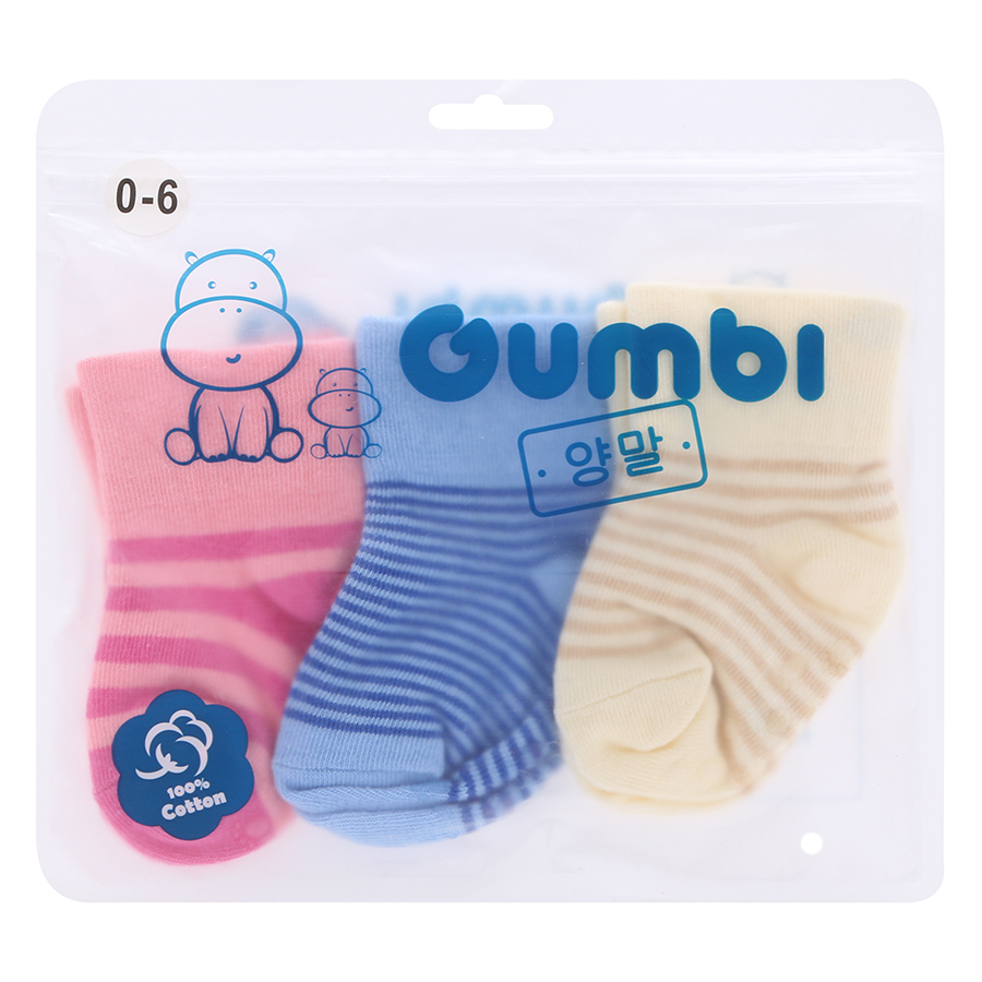 Vớ Sọc Gumbi Cho Bé Yêu Size 6-12M