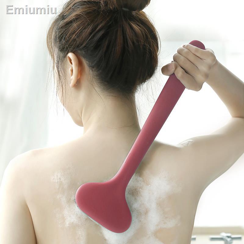 ☽♚Tay cầm dài cọ rửa lưng bàn chải