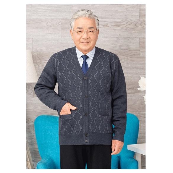 Áo khoác len trung niên nam cho người già