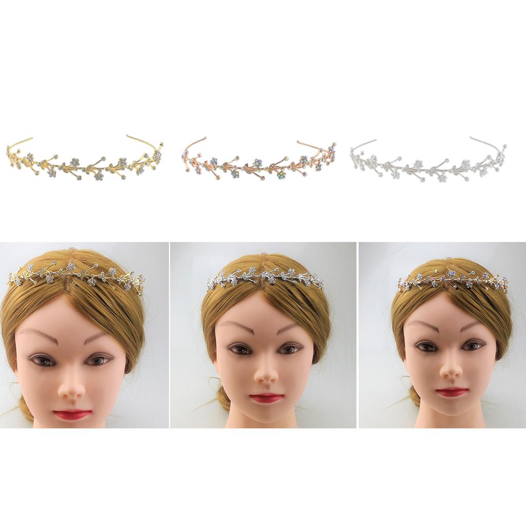 Rhinestone Wedding Tiara Bridal Headband Queen Tiara Princess Crown
