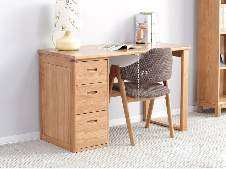 Bàn làm việc gỗ sồi thiết kế đẹp