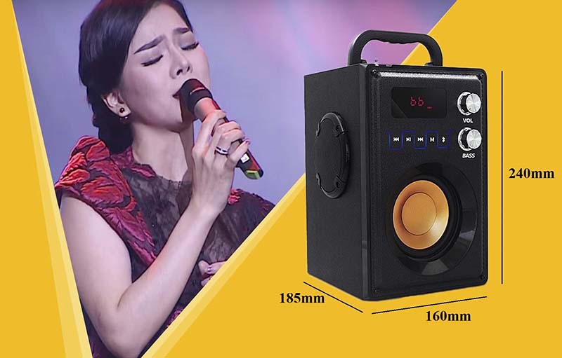 Loa Bluetooth Karaoke Super Bass RS- A800 Âm thanh trầm
