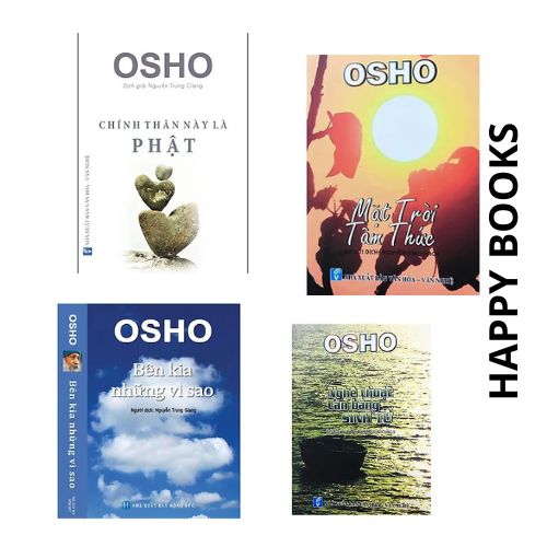 Combo 4 cuốn sách hay của Osho: Chính thân này là Phật + Nghệ thuật cân bằng sinh tử+ Bên kia những vì sao+Mặt trời tâm thức