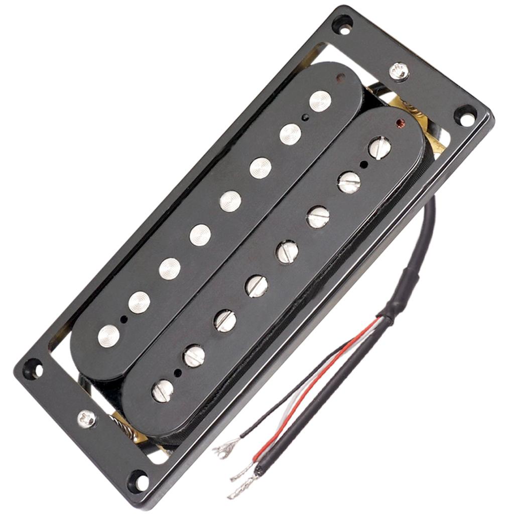 2 chiếc Đầu Ra Cao Guitar Đôi Phối Xanh Humbucker Bán Tải Cổ Cầu Bộ Đen